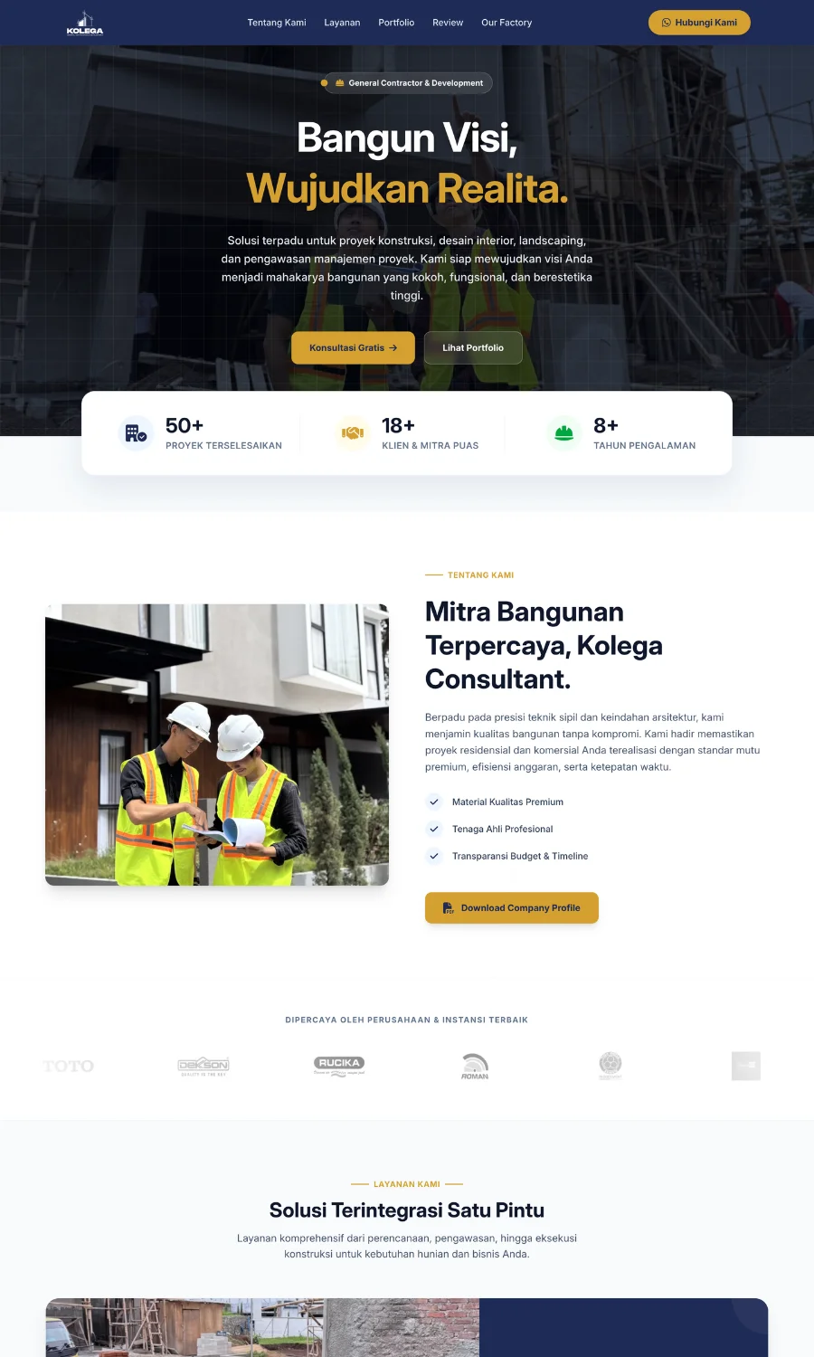 Landing Page & One Page Bisnis